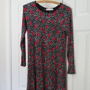 Girls12-13yrs RIBBED STRETCH LOVE HEART DRESS